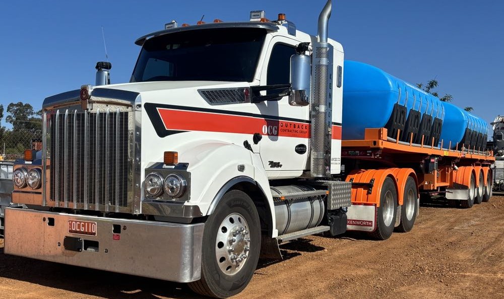 Outback Contracting Group water delivery service in action